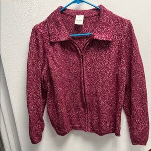 Blair Burgundy/Pink  Knit full Zip